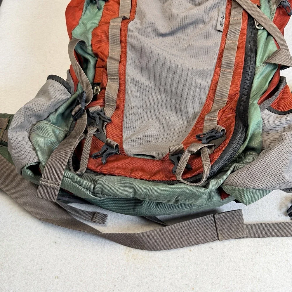 REI Ridgeline Internal Frame Hiking Backpack Camping Trekking Orange Green